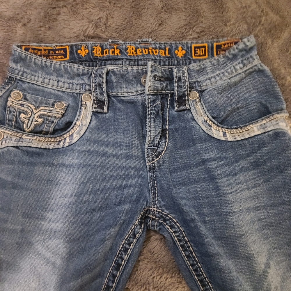 Men's rock revival jeans